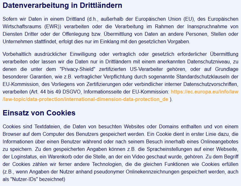 Datenschutz